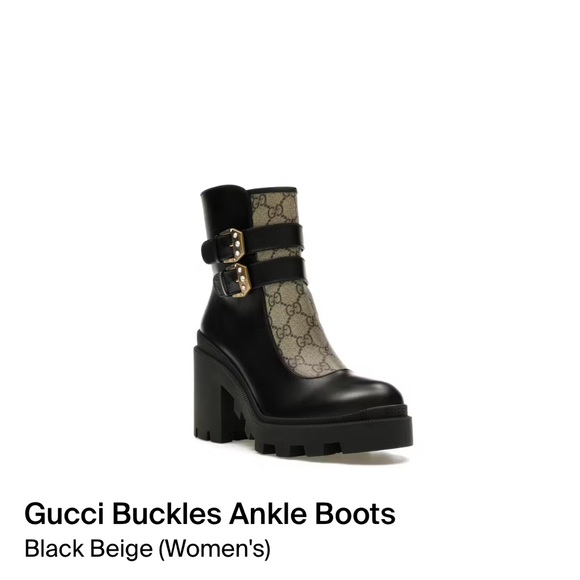 Gucci Authentic brand new - Buckles Anckle Boots comes with 2 Dust Bags and Box - Picture 2 of 4